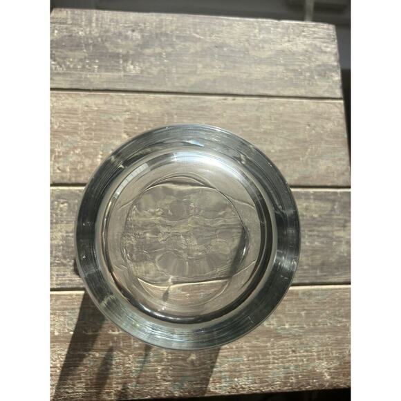 Vintage Cristal Mode Ice Bucket Hand Crafted Italy Silver Leaf Etched Glass - Picture 12 of 13